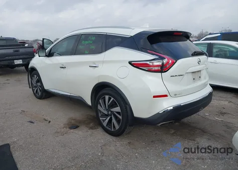 2017 Nissan Murano Platinum z USA, uszkodzony, nr VIN 5N1AZ2MG7HN163008